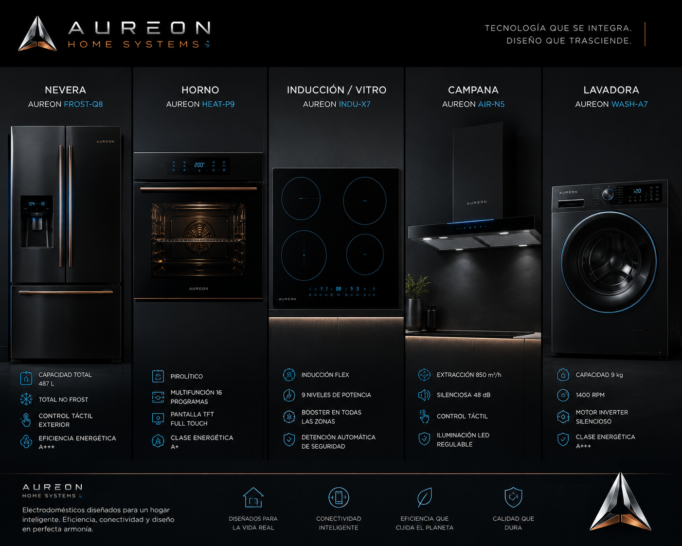 Gama completa Aureon Home Systems