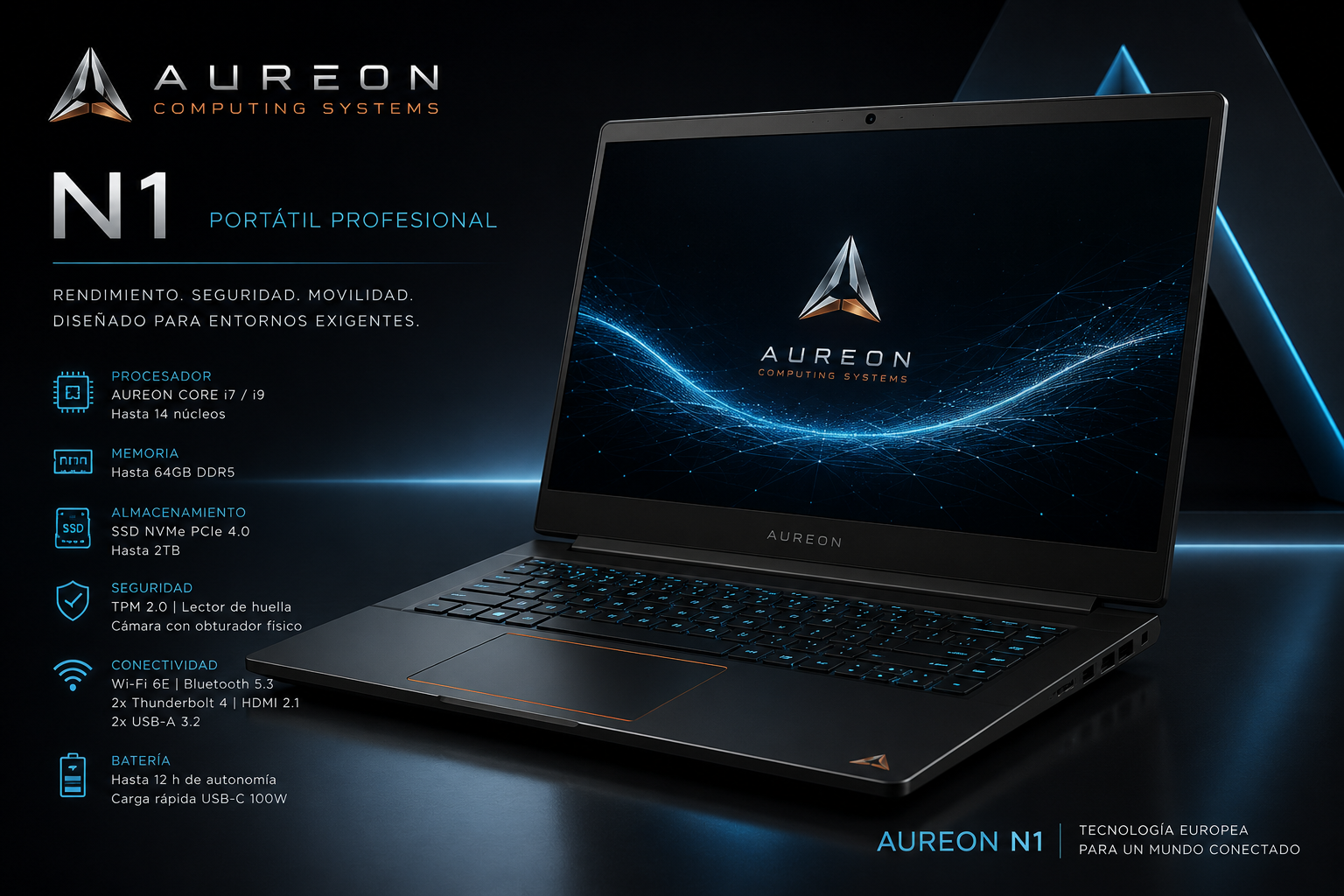 AUREON N1, port&aacute;til profesional