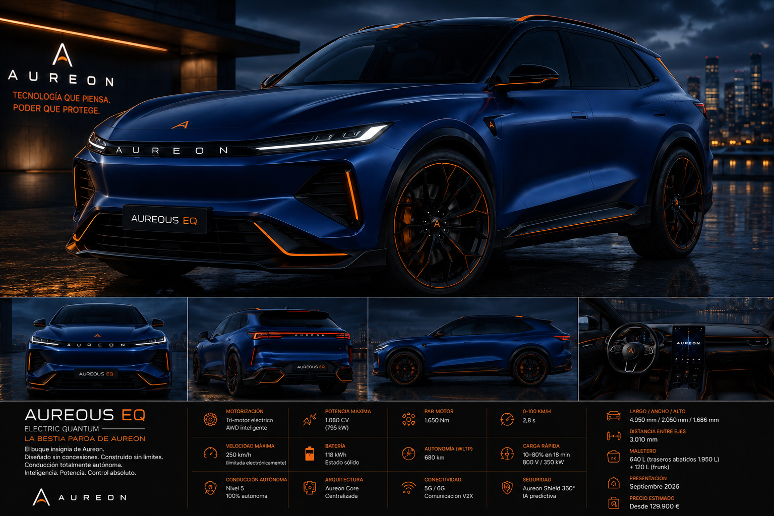 Aureous EQ, SUV eléctrico insignia de Aureon