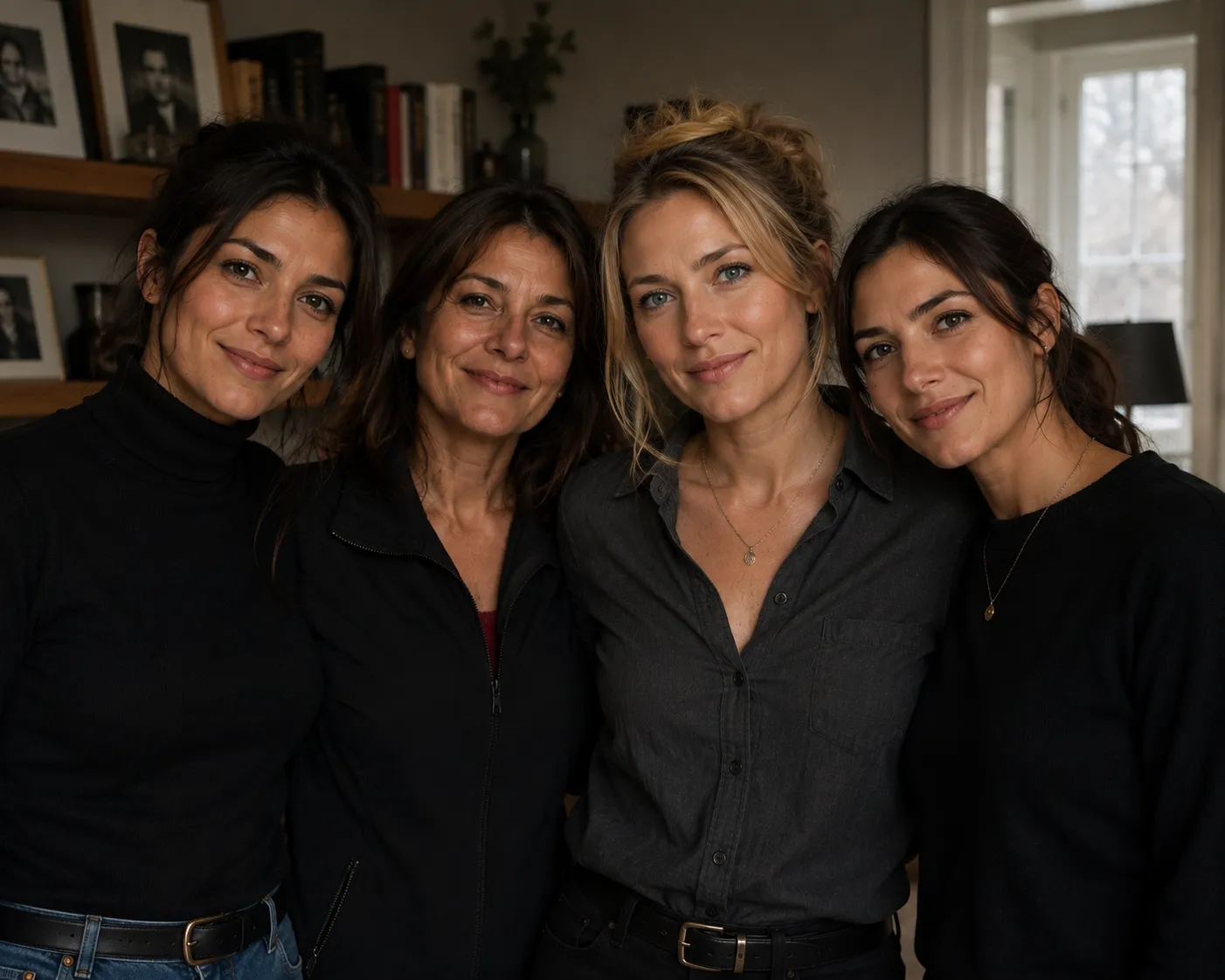 Luc&iacute;a Hinojosa, Marta Hinojosa, Carmen Alvareda y Rebecca Harlow